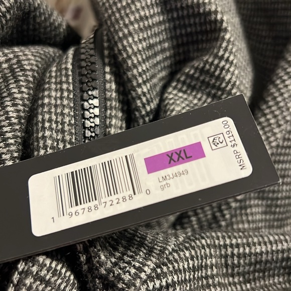 Karl Lagerfeld Sweatshirt Textured Track Jacket Men's Slim-Fit XXL NWT - Picture 6 of 6